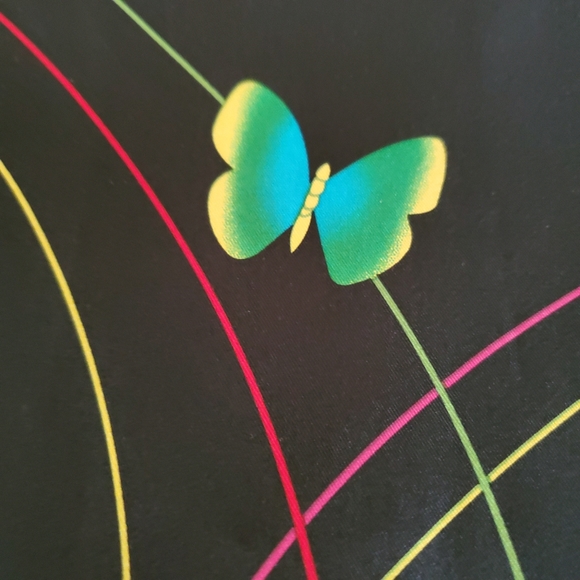 Adrienne Landau Silk Butterfly Floral Scarf - Picture 6 of 10